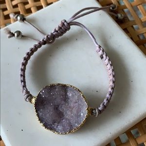 Amethyst adjustable bracelet